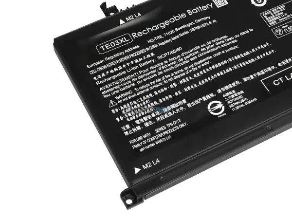 Bateria HP TE04XL 15T-BC 15-AX  HP Omen 15-AX012TX A 15-AX050TX  HP Pavilion 15-BC001TX TE03XL - Imagen 2