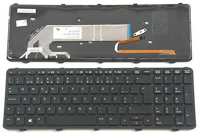 Teclado HP 450 G1 PT con Marco 450 455 470 G0 G1 G2 con Ilum