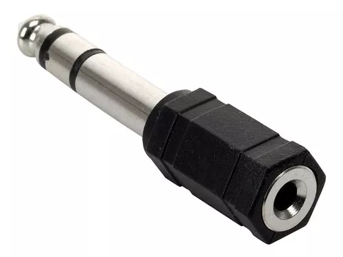 ADAPTADOR PLUG 6.5 A 3.5MM HEMBRA STEREO (6.5MACHO/3.5HEMBRA)