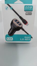 Cargador P/ Auto + Cable V8