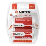 Pila Recargable Mox Mob2D50 - 5000Mah - 2 Unidades