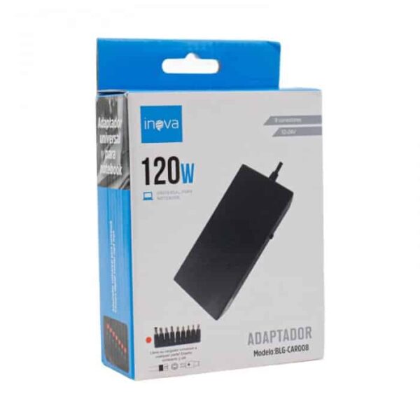 Cargador Universal para Notebook Inova 120W 9 Conectores