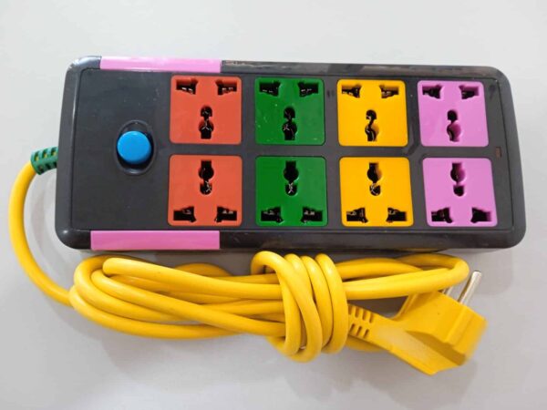 Zapatilla Electrica 8 Block 5M Universal Color - Imagen 2