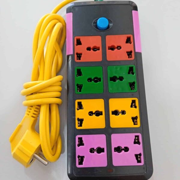Zapatilla Electrica 8 Block 5M Universal Color
