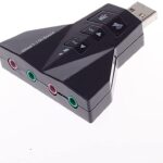 Adaptador USB Audio 7.1 Dual