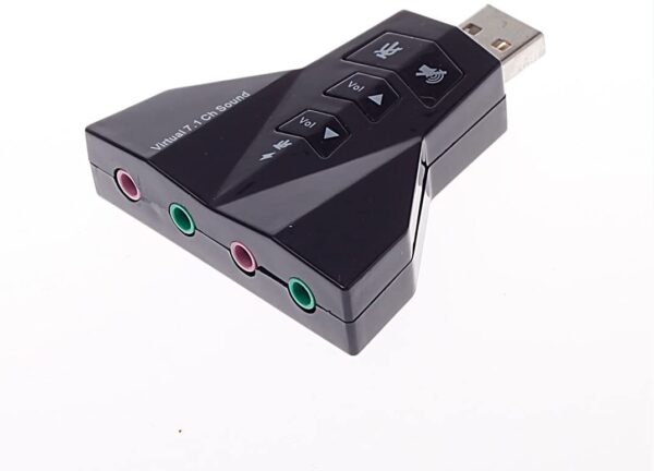 Adaptador USB Audio 7.1 Dual