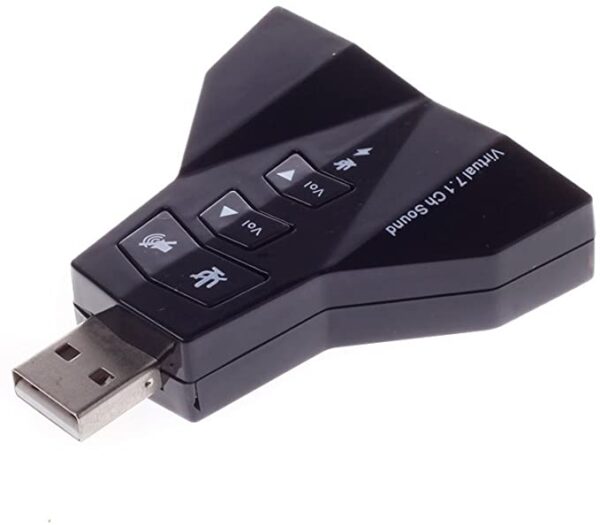 Adaptador USB audio 7.1 Dual tarjeta de sonido USB - Imagen 2