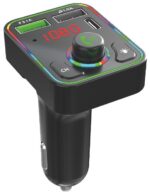 Transmisor FM A-MP41 BT Micro SD USB-C 12/24V RAINBOW LED 5V 3.1A