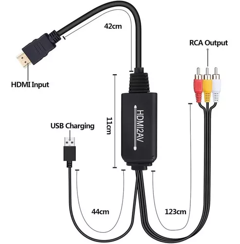 Adaptador HDMI a RCA