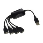 Hub USB 4P Pulpo A-Hub05 2.0 Negro - Imagen 2