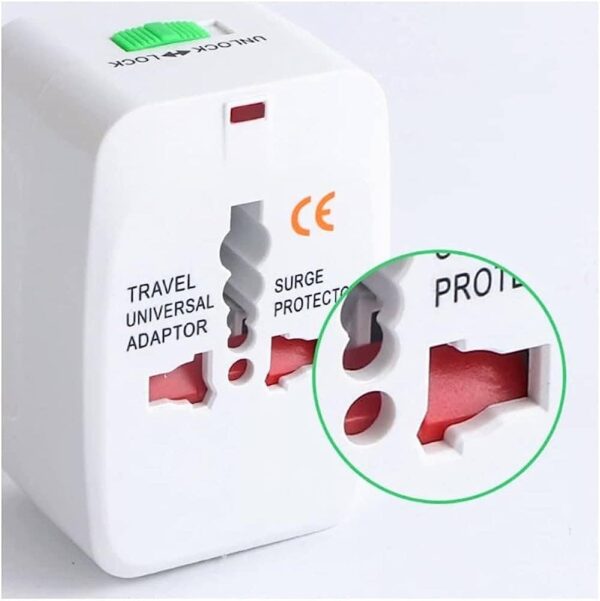 Adaptador Enchufe Internacional Eua Uk Jp Au Eu Br - Imagen 4