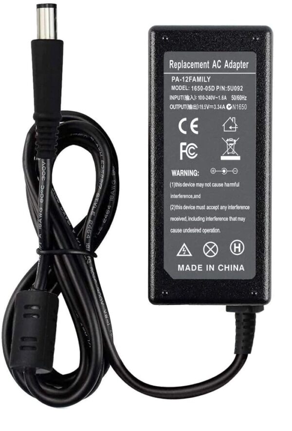 Cargador Dell 19.5V 3.34A 65W Inspiron 13 17 N4110 3542 Latitude E6430 Chromebook 11 3181 Vostro 3400 - Imagen 1