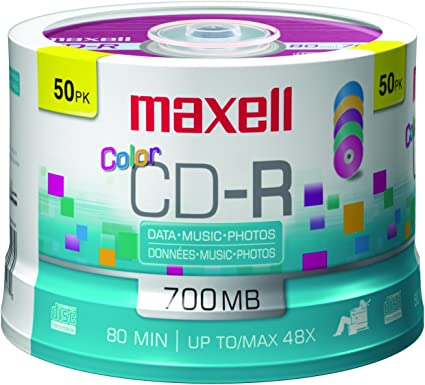 Cd Maxell Cd-R 700Mb Caja Ind