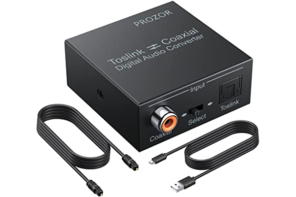 Conversor Analogico a Digital ADC Coaxial óptico RCA Toslink SPDIF para  Apple TV para Xbox 360 DVD - KONEXT
