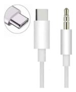 Cable USB-C a Auxiliar 3.5mm Blanco Google Galaxy Ultra OnePlUS iPad MacBook Pro Huawei