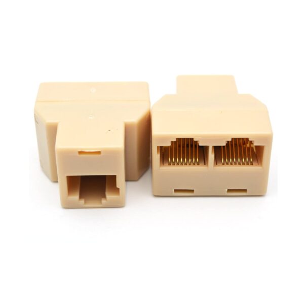 Splitter RJ45 1X2 Plastico BEIGE