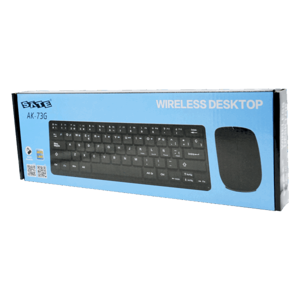 Teclado Mini AK-73G con Mouse 2.4Ghz 64 Keys - Imagen 2