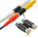 Union RCA 2 RCA L/R Acople Doble hembra Modelos compatibles VIDEO