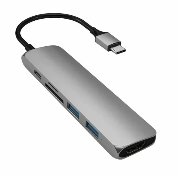 Adaptador USB-C a USB a + Micro Sd + Sd 5 en 1 Hyehu52