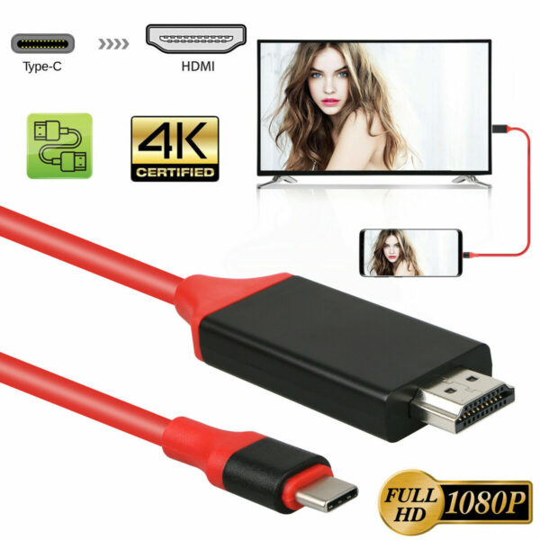 Cable USB-C A Hdmi 4K MHL Tipo C para Video