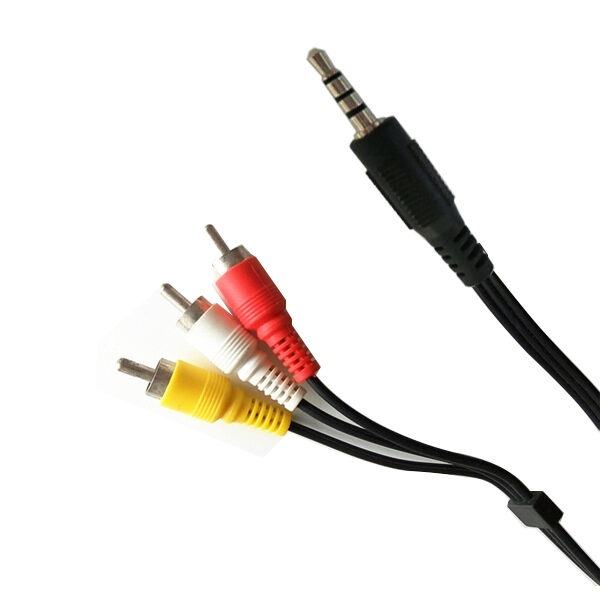 Cable Audio Auxiliar 3.5mm A 3 Rca AV 1.5m Audio Video