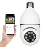 Camarainteligente Full HD 1080P Micro SD Wi-Fi AUDIO SenSOR MOV con LUZ 10-15M (LED IR) vision NOCTURNA  LED E27