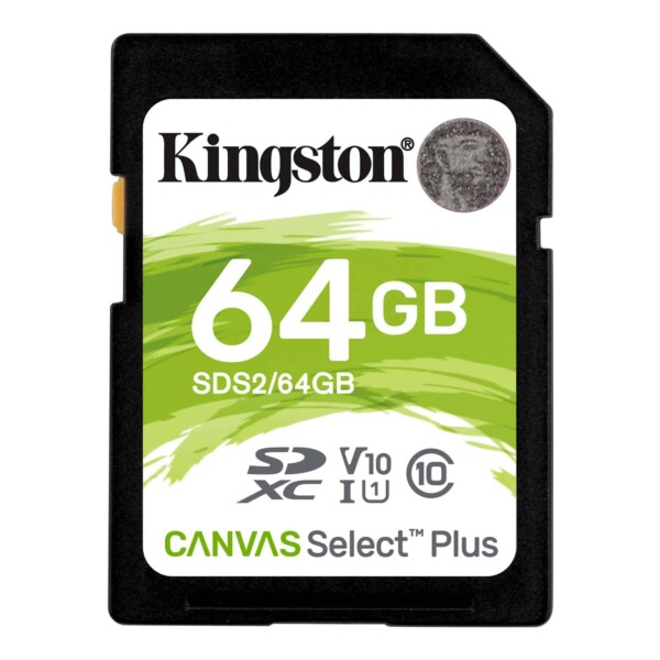 Memoria SD 64 C10 100MBS KINGSTON CANVA UHS-I  Clase 10