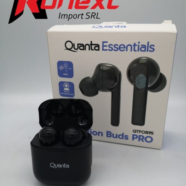 Auricular inalambricoBT 5.0 Touch TWS quanta QTF0B95 ANC NEGRO