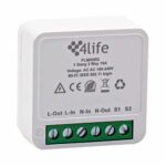 Interruptor inteligente Wi-Fi DIY 4life Mini R2 FLMiniR2G 2 Gang 3 Way 10A ALEZA /GOOGLE