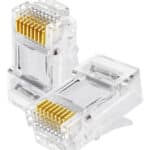 Conector Ficha RJ45 CAT6E PLASTICO