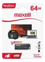 Pendrive 64GB MAXELL METAL 2.0 iOS Win Mac PC USBP-64 - Imagen 3