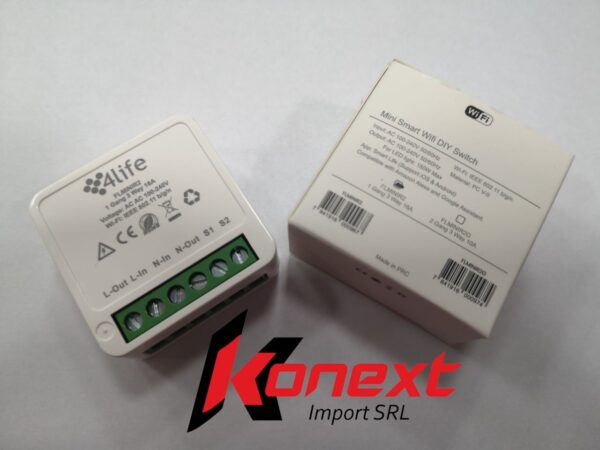 Interruptor inteligente Wi-Fi DIY 4life Mini R2 FLMiniR2G 2 Gang 3 Way 10A ALEZA /GOOGLE - Imagen 2