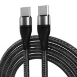 Cable USB-C carga rapida 60W S22 MacBook Pro 2022 2022 Huawei P50 P40 Nylon 2M - Imagen 2