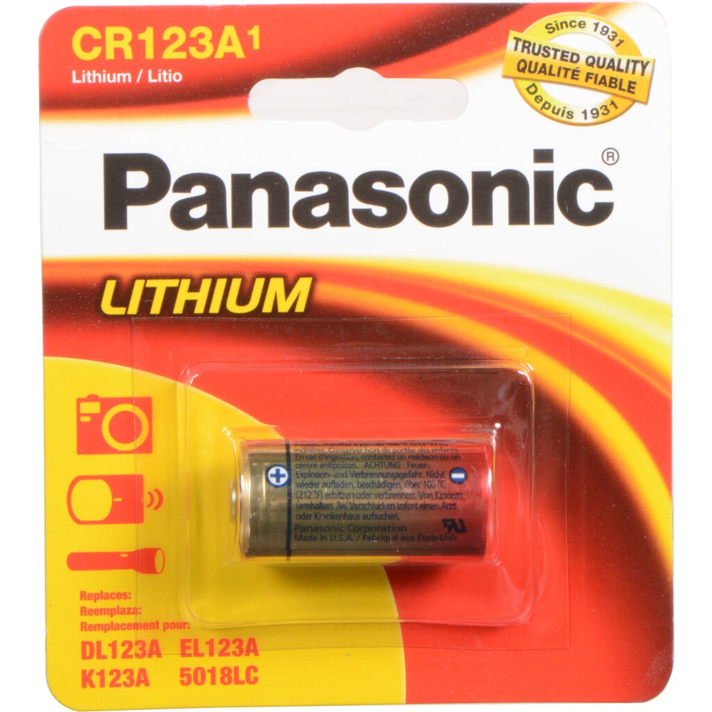 Panasonic CR123A - PILA LITIO 3V - Electro Recambios Indalo