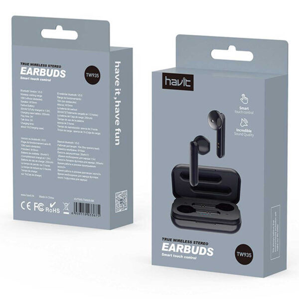 Auricular Havit TW935 BluetoothWirelless Earphones - Imagen 3