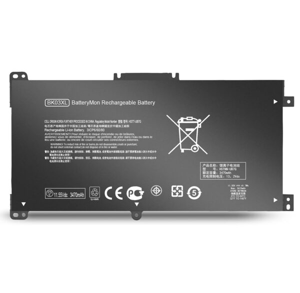 Bateria HP BK03XL 14-BA 14M-BA0 series X360 - Imagen 1