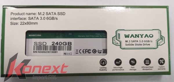 SSD 240GB M.2 2280 6gbs WANYAO - Imagen 2