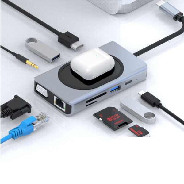 Adaptador USB-C 11 en 1 HDMI 4K