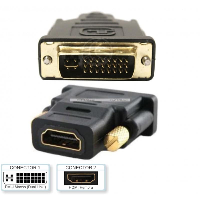 Adaptador DVI A HDMI (29PIN) DVI-I RD - KONEXT