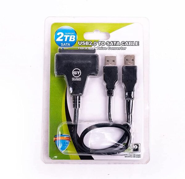 Adaptador USB a sata 2.5" y 3.5" USB 2.0 Fuente 12V nuevo 2TB GTS - Imagen 3