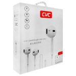 Auricular C/Mic Lightning V8 CVC BLANCO LE IPHONE