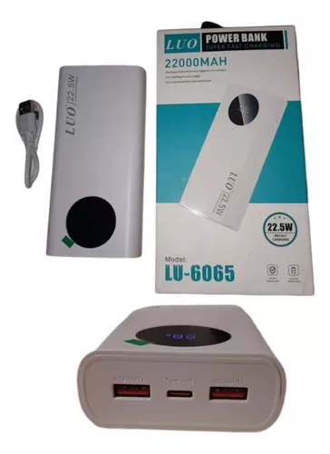 Cargador portatil 22.000MAH LU-6062