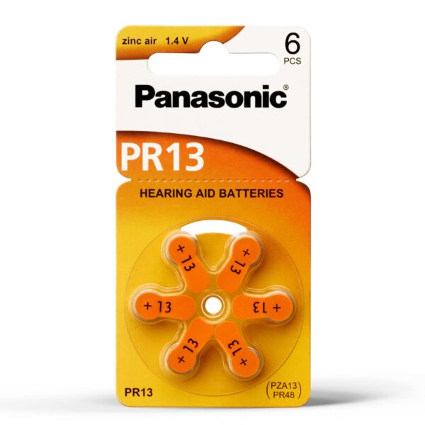 Pila PR13 PR48 +13 PANASONIC 6 UNID 1.4V AUDIFONO