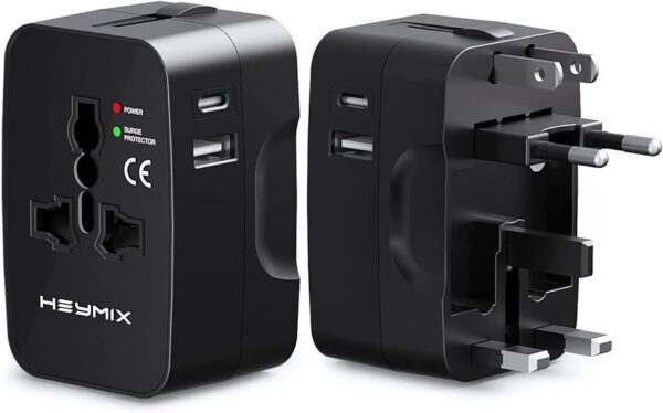 Adaptador enchufe INTERNACIONAL USB-C 12W USB-A AD-002 sate - Imagen 2