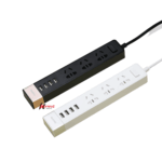 enchufe Multiple 4 enchufes + 4 USB 2.1A 2500W - Imagen 2