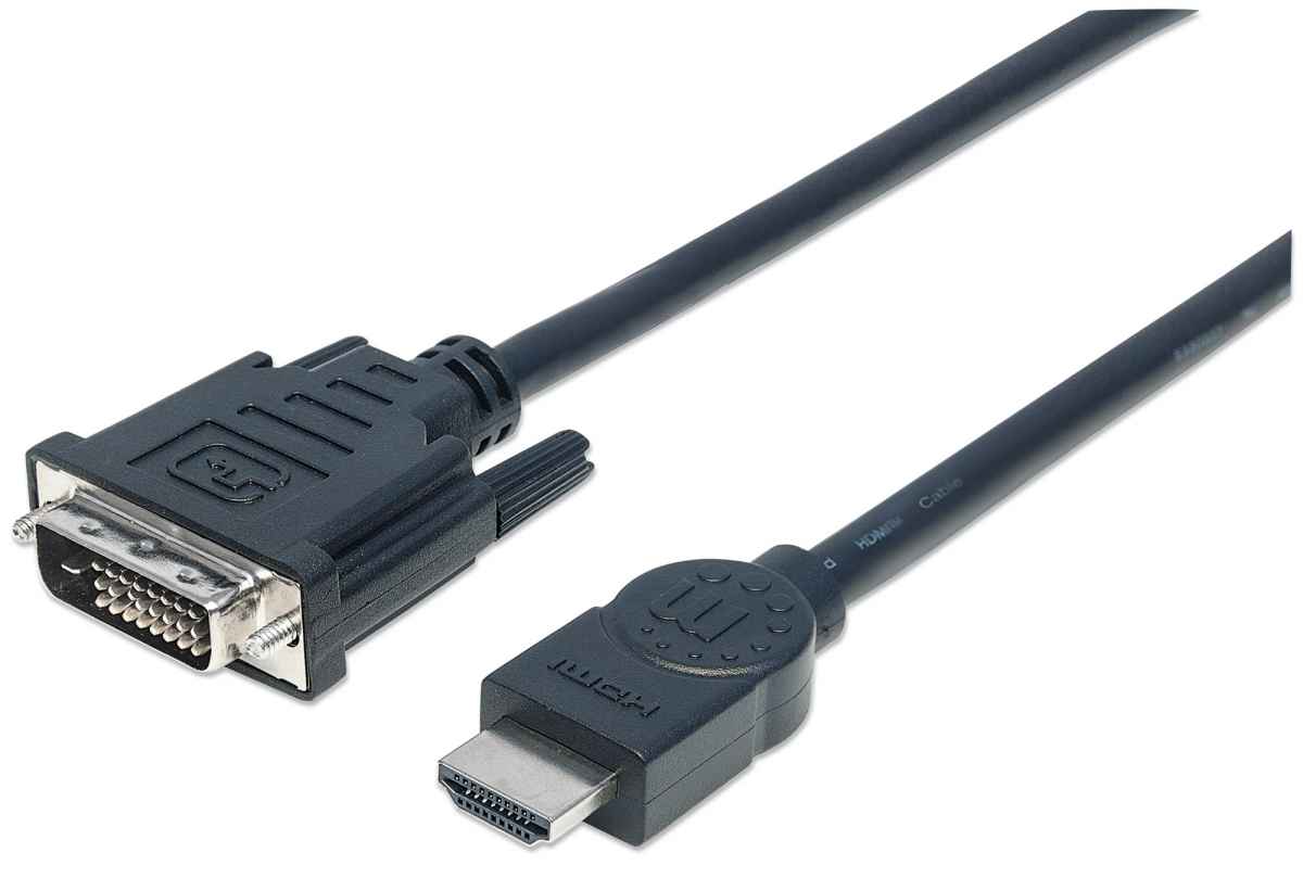 Cable DVI A HDMI 1.8M Bidireccional HDMI A DVI 1440X900 - KONEXT