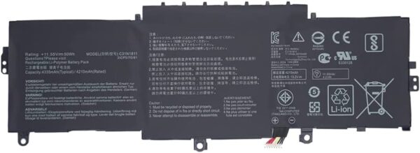 BATERIA ASUS C31N1811 ASUS ZENBOOK 14 U433FN UX433FN UX433FL BX433FN RX433FN
