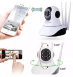 Camarainteligente IP 4MP 3 Antenas APP ICSSE 5V 1A IP-05 - Imagen 2