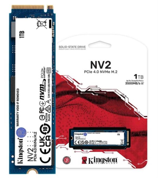Memoria SSD NVME 1TB M.2 KINGSTON Gen 3 SNV2S/1000G PCIE 4.0 3500MB/S 3.3V - Imagen 1