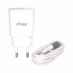 Cargador USB-C V8 KC-01+2 USB KEen CARGA RAPIDA - Imagen 2